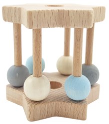 Hess Holz Greifling Sternform blau Babyspielzeug Motorik