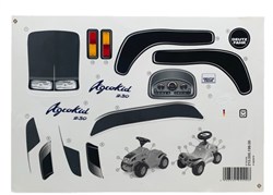 Rolly Toys Aufkleberbogen Spielzeugtraktor Minitrac Deutz-Fahr Agrokid