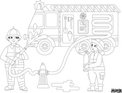 Matta Feuerwehr Malunterlage - Wiederverwendbare abwischbare Silikonmatte