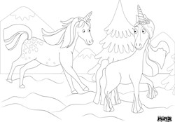 Matta Kids Einhorn Tischset - wiederverwendbare Mal- und Wischunterlage