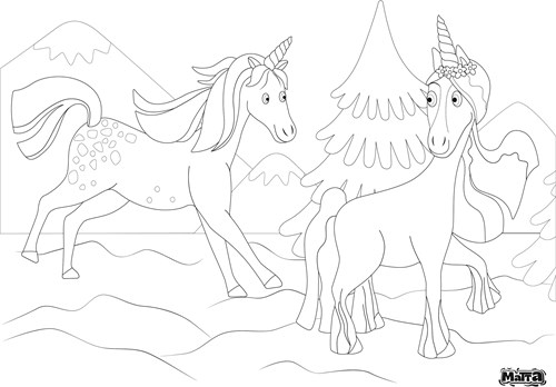 Matta Kids Einhorn Tischset - wiederverwendbare Mal- und Wischunterlage