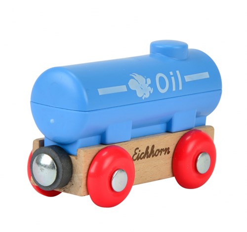 Eichhorn Holz Eisenbahn Tankwaggon - Spielzeug Zugwagen FSC-2