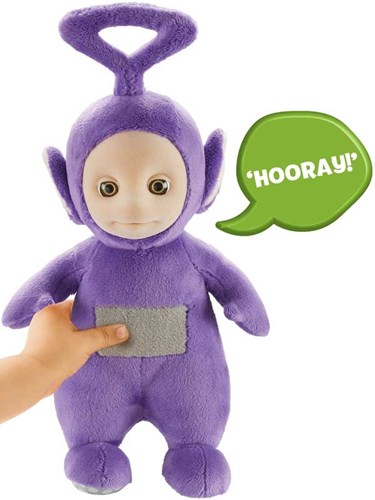 Teletubbies Kuscheltier Tinky Winky sprechende Plüschfigur Spielzeug-3