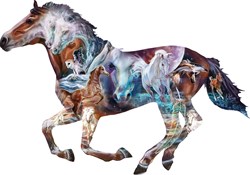 SunsOut Puzzle The Mystery of the Horse - 800 Teile Tiere