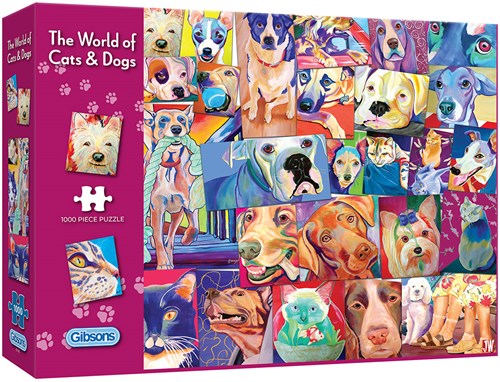 Gibsons Die Welt Der Katzen & Hunde - 1000 Teile-2