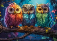 Castorland Puzzle Three Little Owls - 300 Teile Kinderpuzzle