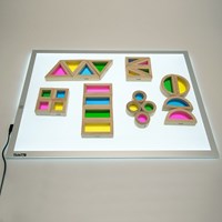 TickiT Regenbogen Bausteine Set - Holzspielzeug 24-teilig-2