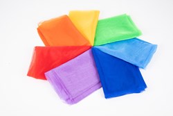 TickiT Regenbogen Organza Spieltücher - 7 Stück Lernspielzeug