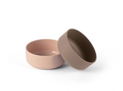 Dantoy Schüsselset Baby Geschirr BIOplastic Sand Mokka 2-teilig