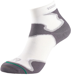 1000 Mile Sportsocken Fusion Damen weiß-grau medium - Laufsocken