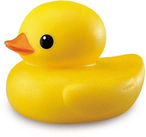 Tolo Baby Gummi-Ente Lila - 12 cm