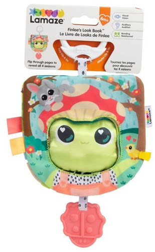 Lamaze interaktives Babybuch Finlee der Frosch mit sensorischen Aktivitäten