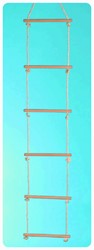 NHF Touwladder met 6 sporten (10mm/2 meter)