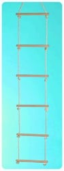 NHF Touwladder met 6 sporten (8mm/2 meter)