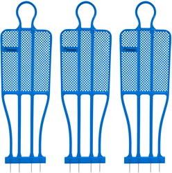 Precision Fußball Trainingsdummy blau senior - Trainingshilfe