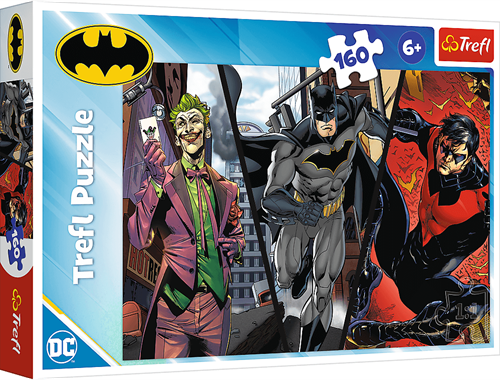 Trefl Batman Puzzle 160 Teile - bunte Kinderpuzzle mit Superhelden