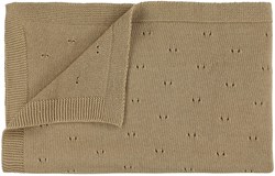 Trixie gestrickte Babydecke Baumwolle 75x100cm - Sand beige