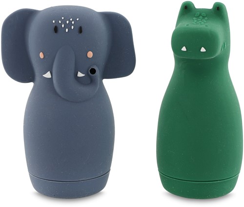 Trixie Badspeelgoed sproeiende dieren - Mrs. Elephant & Mr. Crocodile