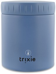 Trixie Thermos Lebensmittelbehälter für Kinder - Mrs. Elephant - 350ml - Edelstahl - Blau
