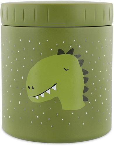 Trixie Isolierte Lunchpot 500 ml - Mr. Dino - Edelstahl Thermobehälter Kinder grün