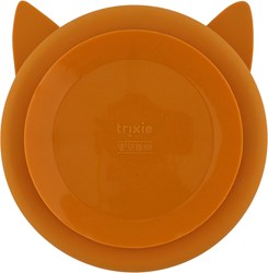 Trixie Silikon Kinderteller mit Fächern und Saugnapf Mr. Fox orange