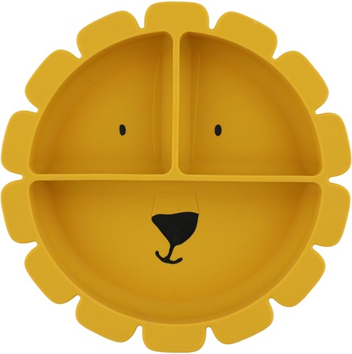 Trixie Siliconen bord met vakjes en zuignap - Mr. Lion