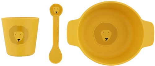 Trixie Siliconen baby eetset - Mr. Lion