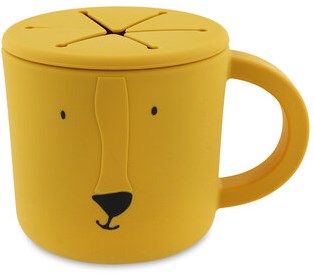 Trixie Silikon Snackbecher Mr. Lion - Kindergeschirr - Gelb - Snackbecher