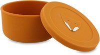 Trixie Snackbox Kinder - Silikon Mr. Fox - Obstbox Schule - spülmaschinenfest