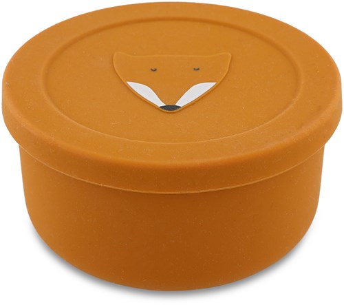 Trixie Snackbox Kinder - Silikon Mr. Fox - Obstbox Schule - spülmaschinenfest-2