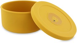 Trixie Snackbox Silikon - Mr. Lion - kinderfreundliche gelbe Snackdose