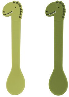 Trixie Siliconen lepel 2-pack - Mr. Dino