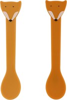 Trixie Silikon Kinderlöffel Set - Mr. Fox - bunt und sicher
