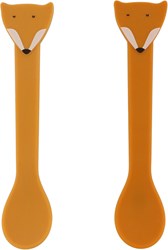 Trixie Silikon Kinderlöffel Set - Mr. Fox - bunt und sicher