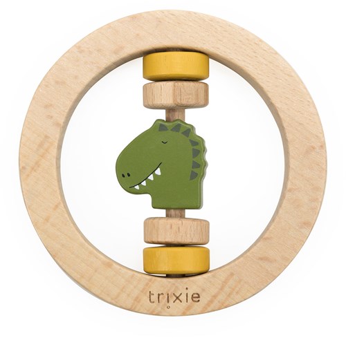 Trixie Holz Baby Rassel Spielzeug - Mr. Dino - FSC Holz