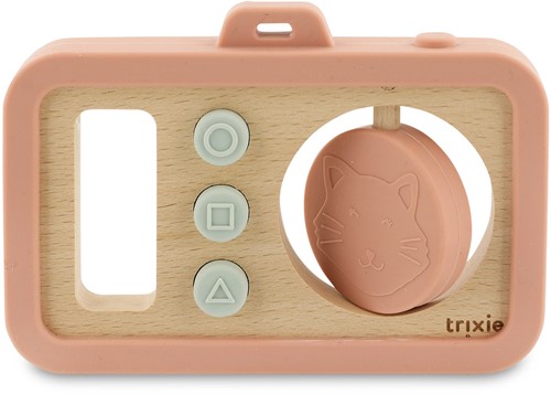 Trixie Houten baby camera met siliconen - Mrs. Cat
