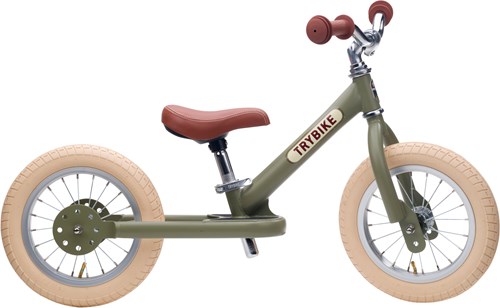 Trybike Laufrad Steel Vintage Grün - Zweirad Fahrrad-2