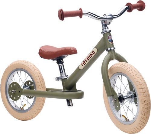 Trybike Laufrad Steel Vintage Grün - Zweirad Fahrrad