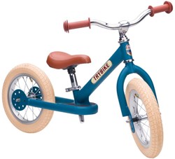 Trybike Laufrad Steel Vintage Blau - Kinderfahrrad mit Luftreifen