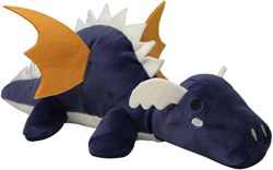 Tryco Kuscheltier - Plüsch Drache Diego - blau mit gelb - 38 cm - Schmusetier