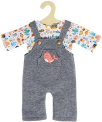 Heless Puppenkleidung Wal Bobby - Latzhose für Puppen 28-35 cm