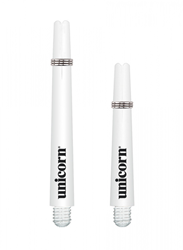 Unicorn Dart Shafts Gripper 3 Weiß Kurz - Small Thread - 3er Set
