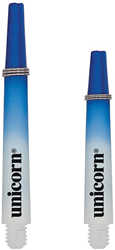 Unicorn Dart Shafts Gripper 3 Two-Tone Small Thread blau-weiß kurz