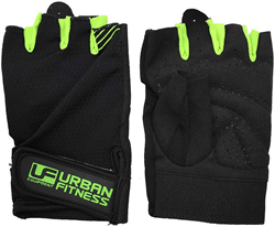 Urban Fitness Trainingshandschuhe schwarz-grün mittel Fitness Griff