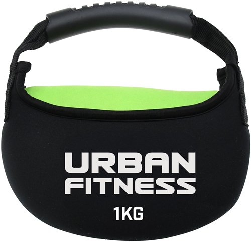 Urban Fitness Kettlebell - Fitness Gewicht 1kg - Stoffummantelung