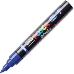 Uni Posca Uni Posca Brushmarker 5M Donkerblauw
