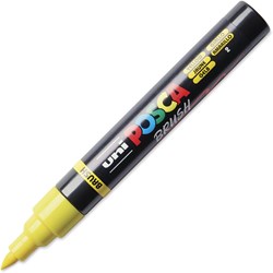 Uni Posca Uni Posca Brushmarker 5M Geel