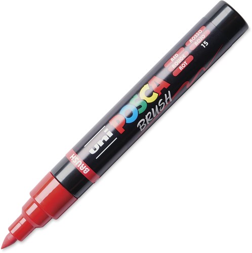 Posca Brushmarker Rot - Kreativer Marker für Künstler und Bastler