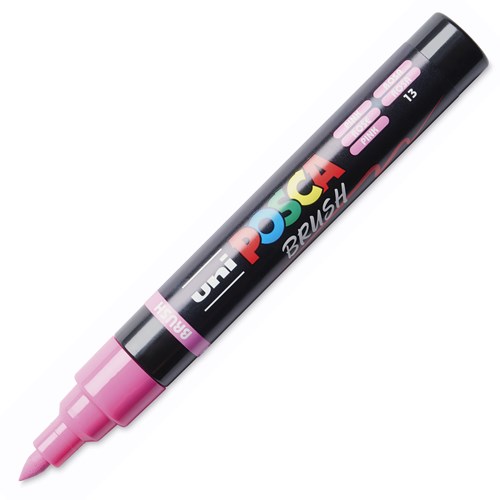 Posca Brushmarker rosa - Kreativer Marker für Künstler und Bastler