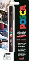 Posca Farbmarker 3M schwarz - Kreativer Marker für Kinder und Erwachsene